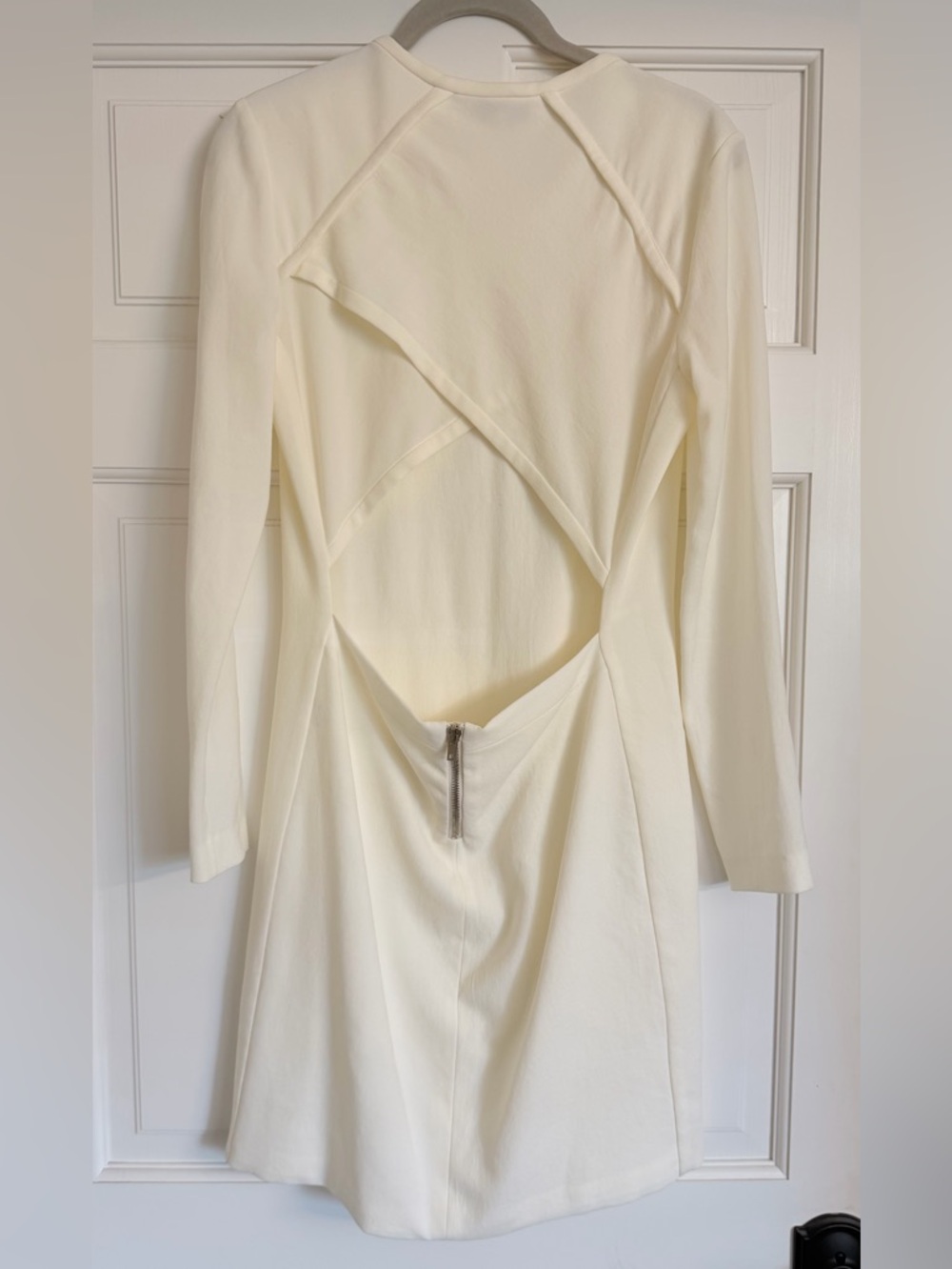 IRO Cream Long-Sleeve Round-Neck Dress - Picture 4 of 7